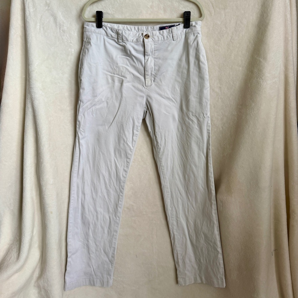 Vineyard Vines by Shep and Ian Mens Stretch Chino Pants Size 34x34 Stone Beige